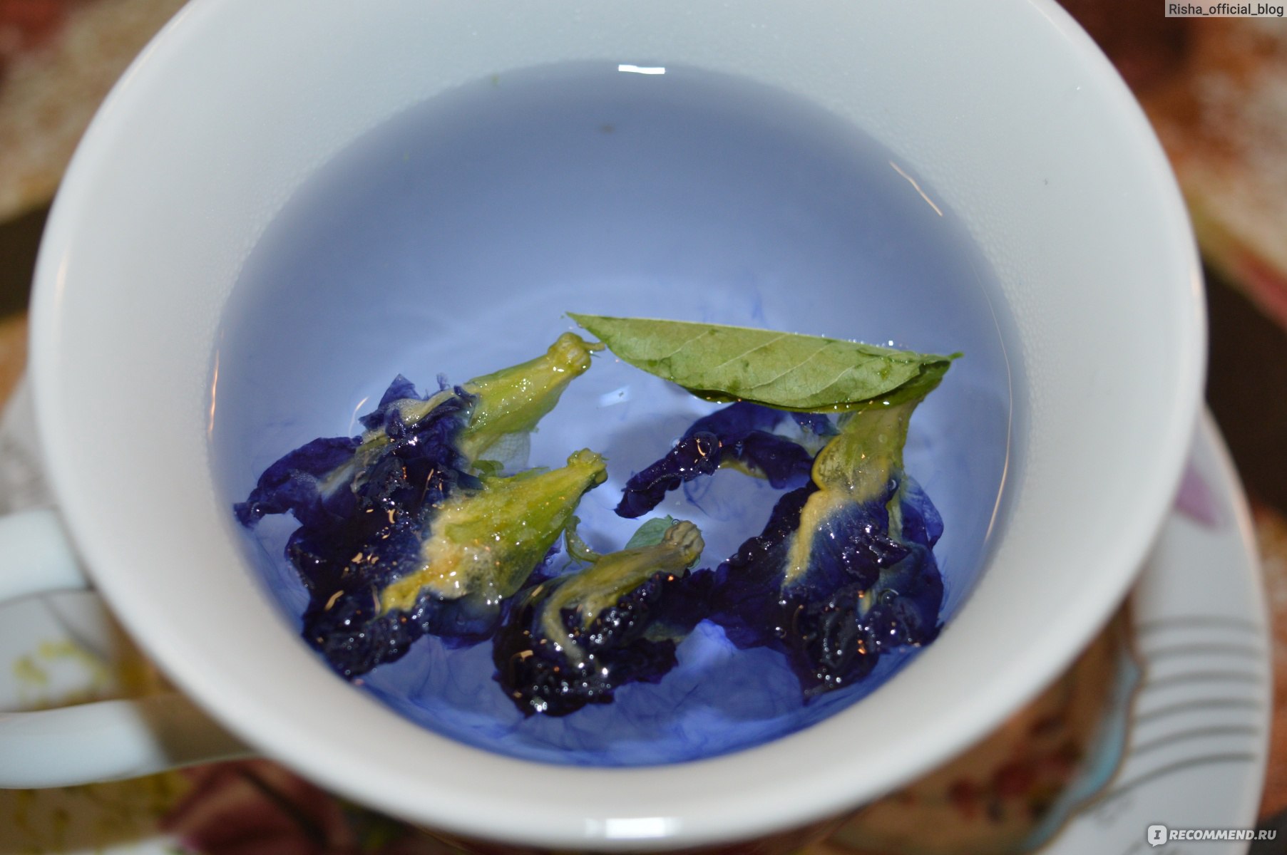 Синий чай с лавандой
