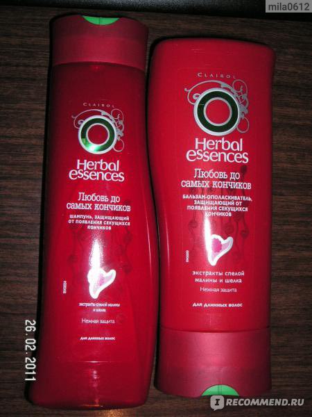 Бальзам для волос herbal essences любовь до самых кончиков