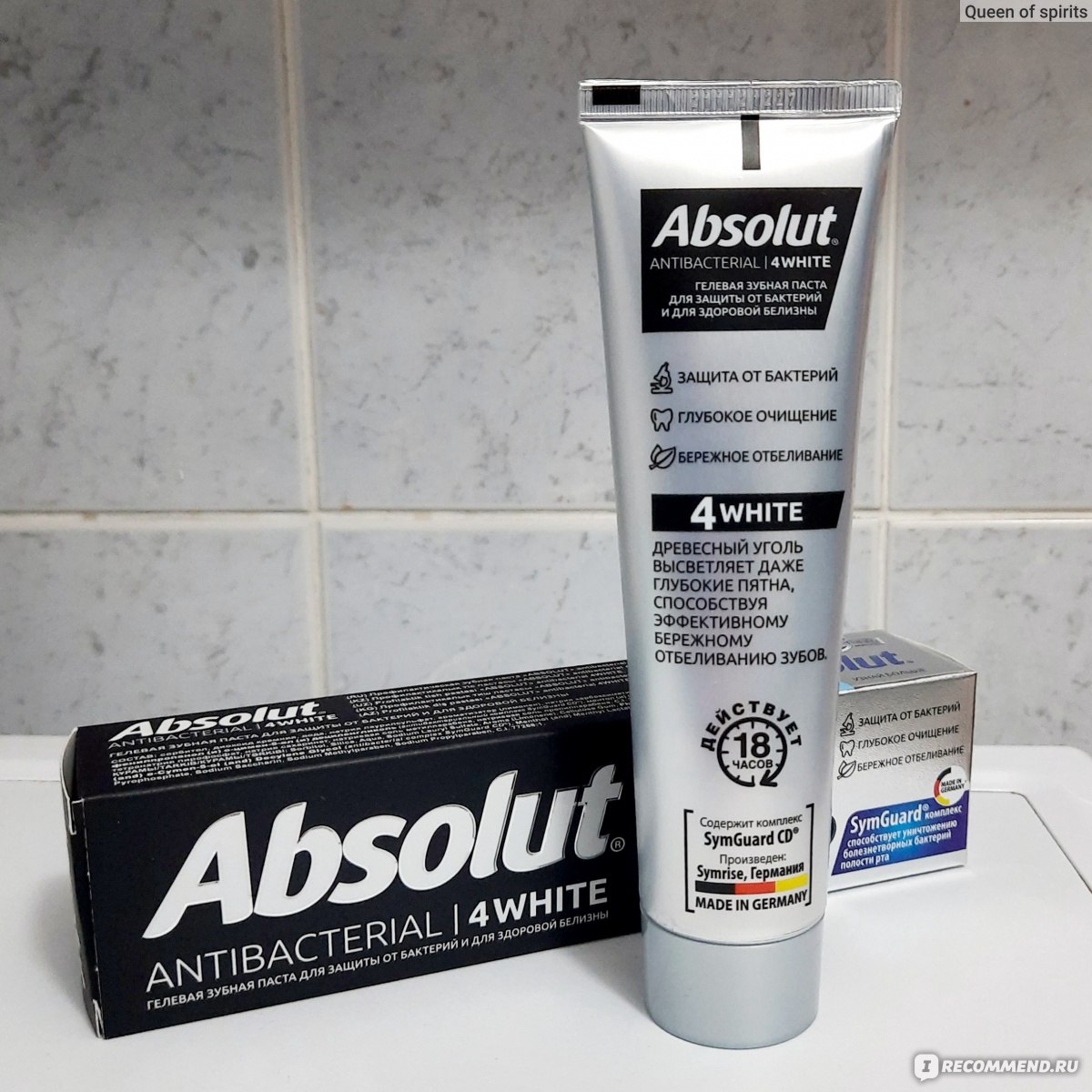Зубная паста Absolut Antibacterial 4WHITE, отзывы 