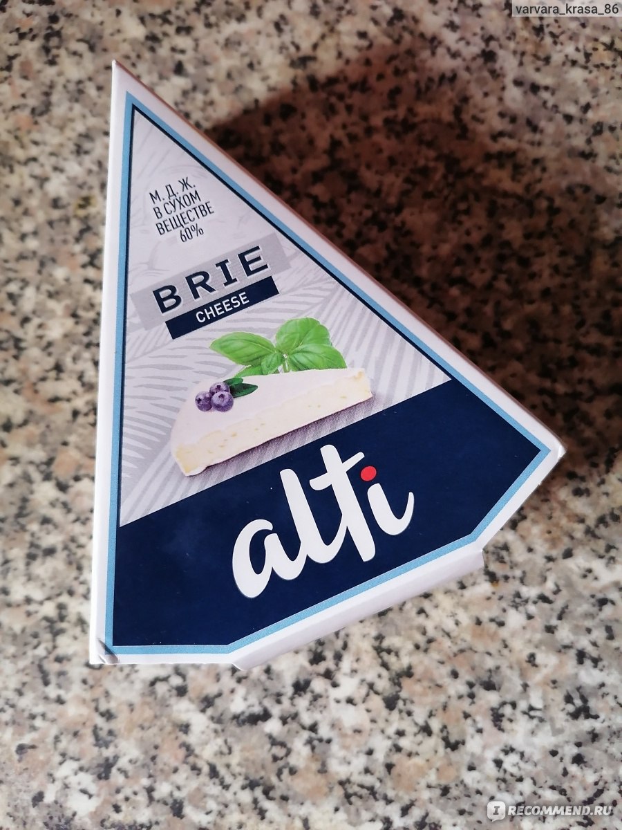 Сыр Alti Brie cheese - «Нелохой сыр с белой плесенью Бри Alti Brie Cheese в  треугольнике.» | отзывы