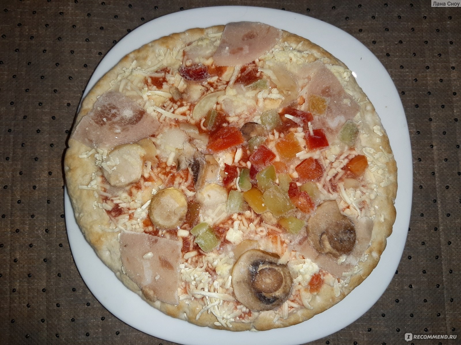 Замороженная пицца 365 дней С ветчиной и грибами фото
