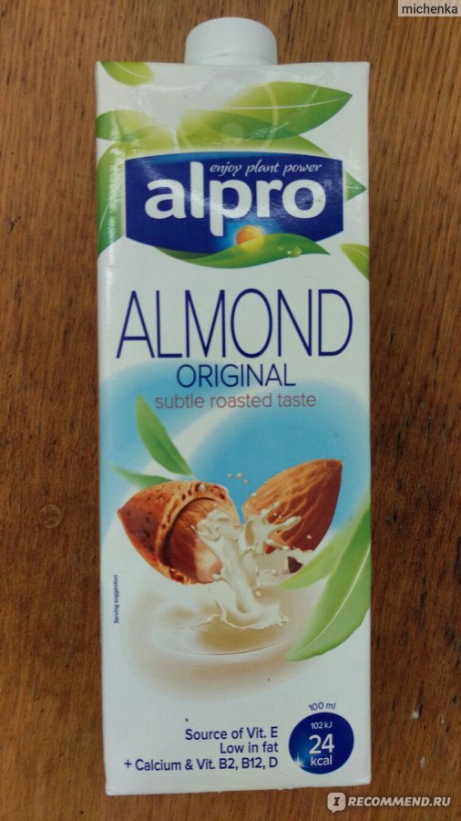 Каша на миндальном молоке alpro