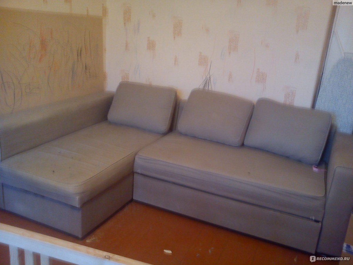 Угловой диван-кровать Монстад IKEA - «Диван-кровать МОНСТАД - маркий верх,хлипкий низ»