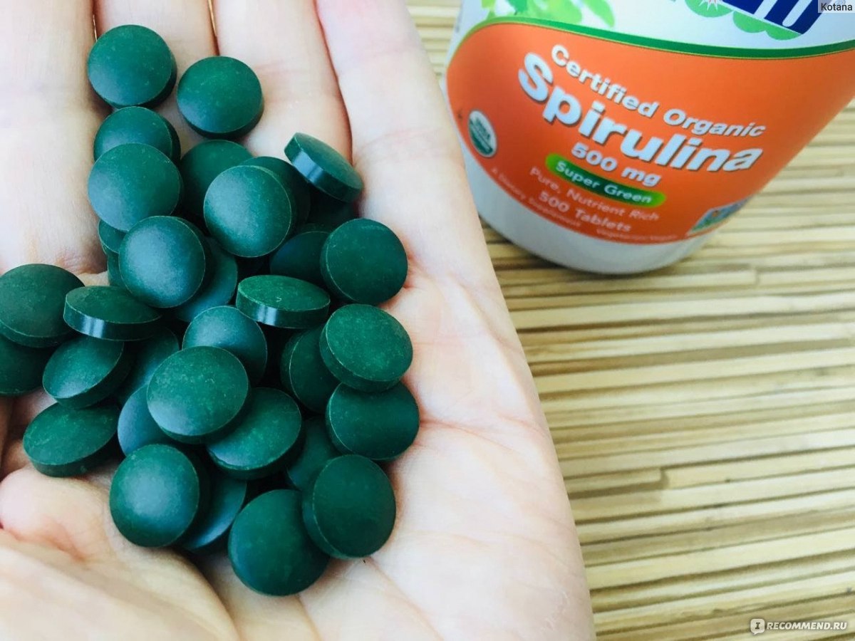 БАД Now Foods Organic Spirulina Спирулина фото