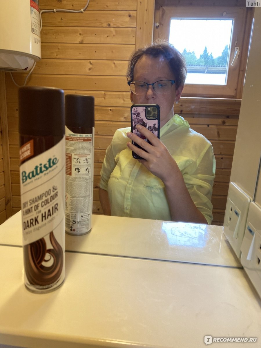 Сухой шампунь Batiste Dry Shampoo a hint of color dark and deep brown -  «Нет времени мыть волосы, тонкие волосы, плохой объем, вам во всем поможет  сухой шампунь Батист.» | отзывы