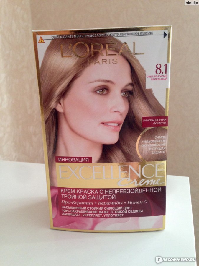 Стойкая крем краска для волос loreal excellence creme