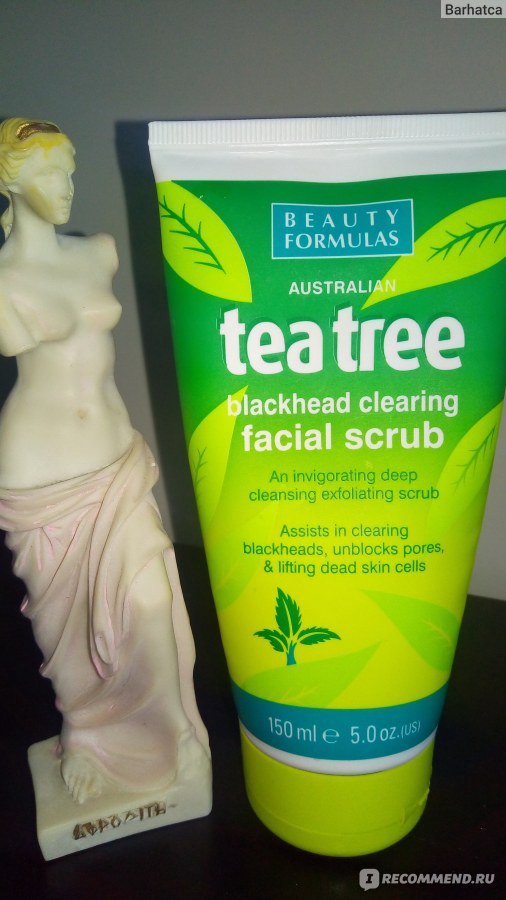 Очищение 2-в-1 Beauty Formulas Скраб для лица "Чайное дерево" фото