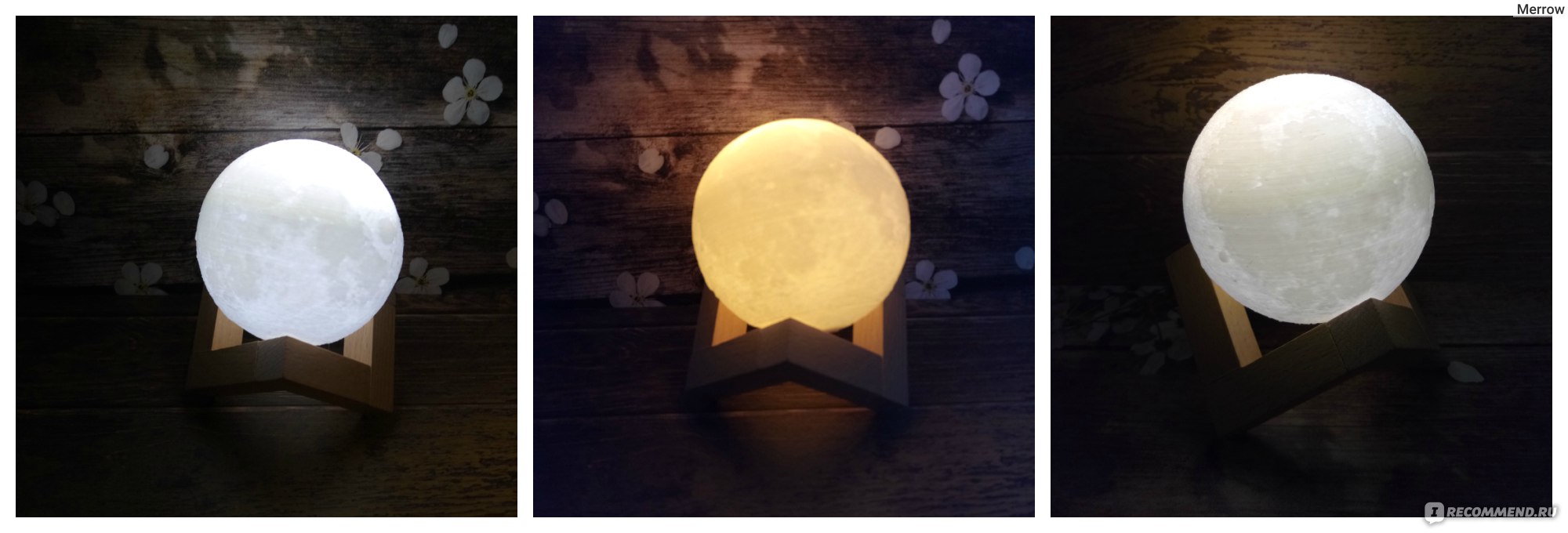 Светильник 3D Print Moon Lamp "Луна" фото