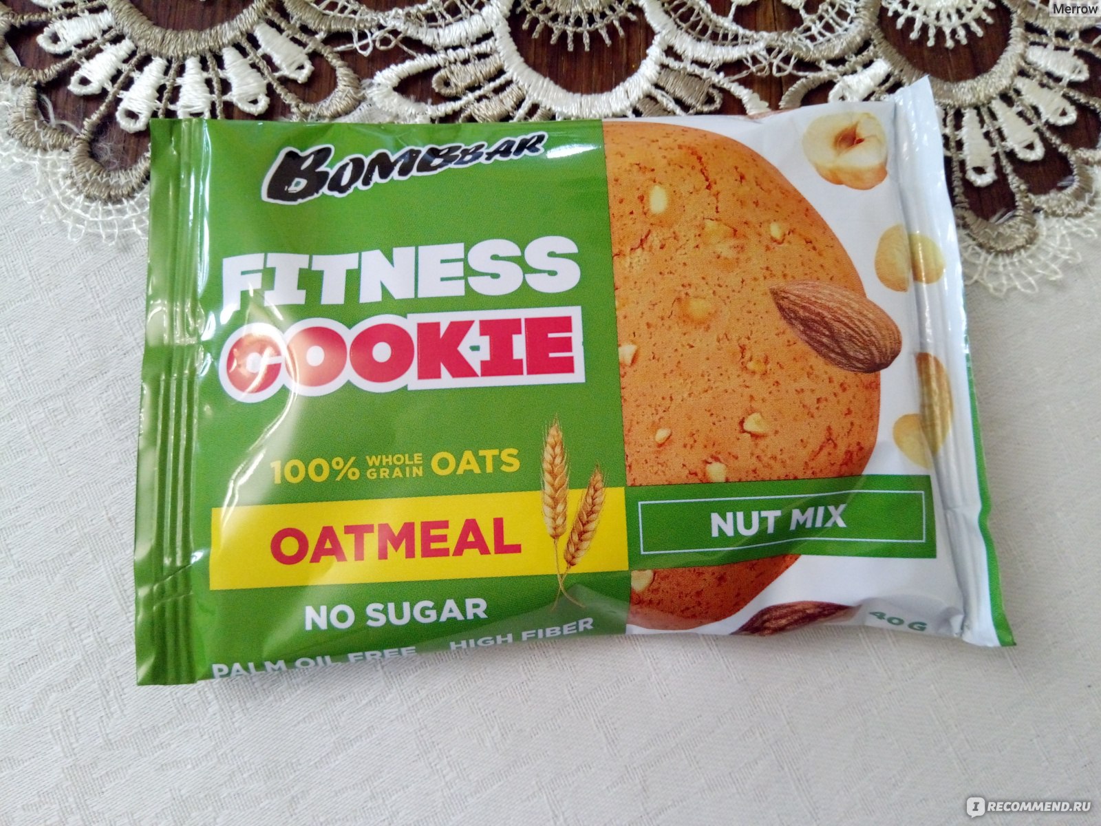 Печенье Bombbar Овсяное Fitness Cookie 40г 