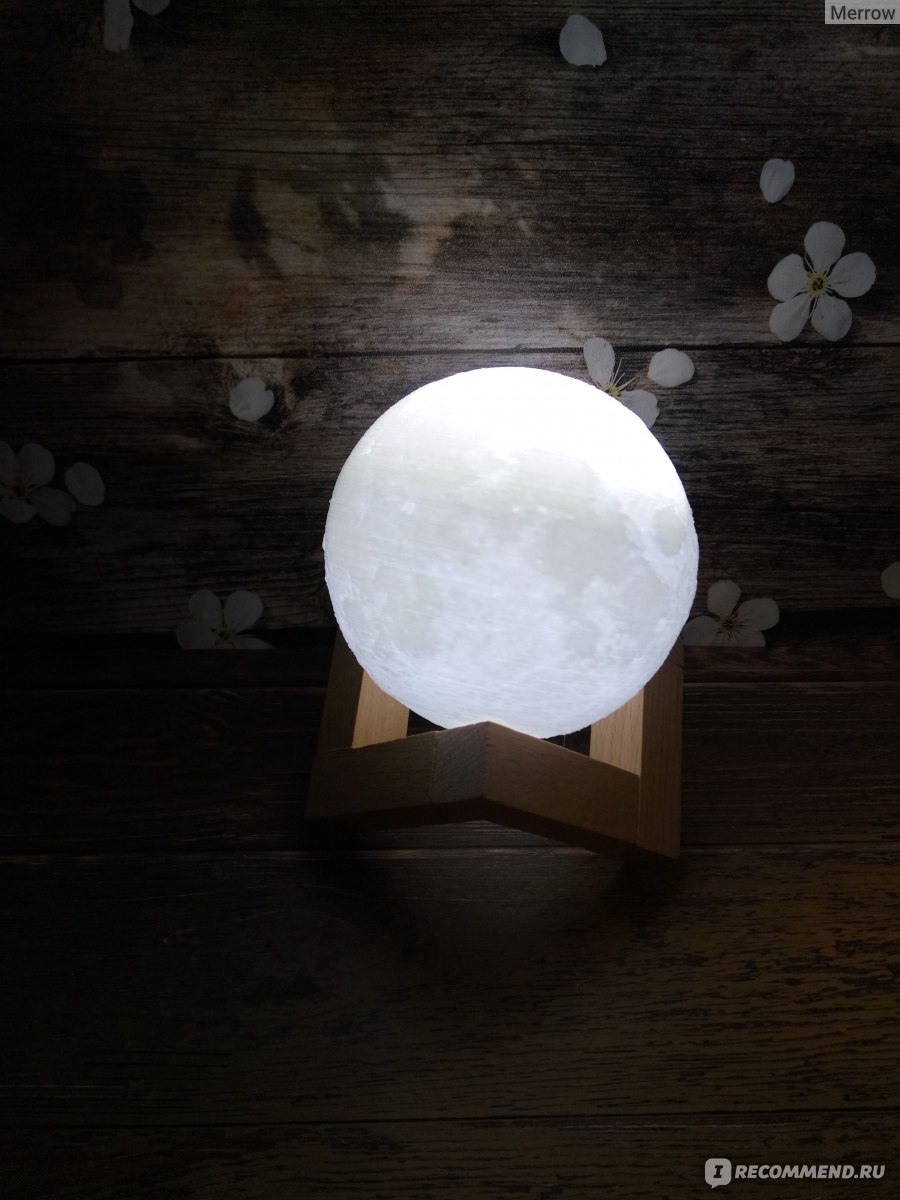 Светильник 3D Print Moon Lamp "Луна" фото