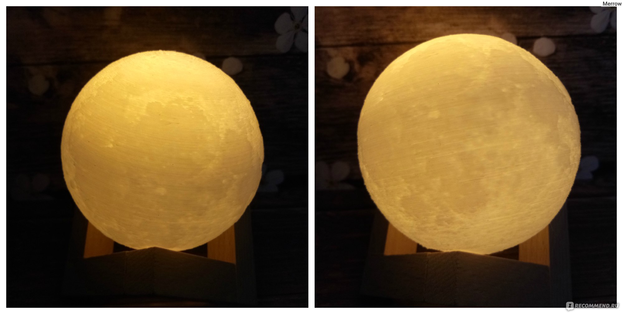 Светильник 3D Print Moon Lamp "Луна" фото