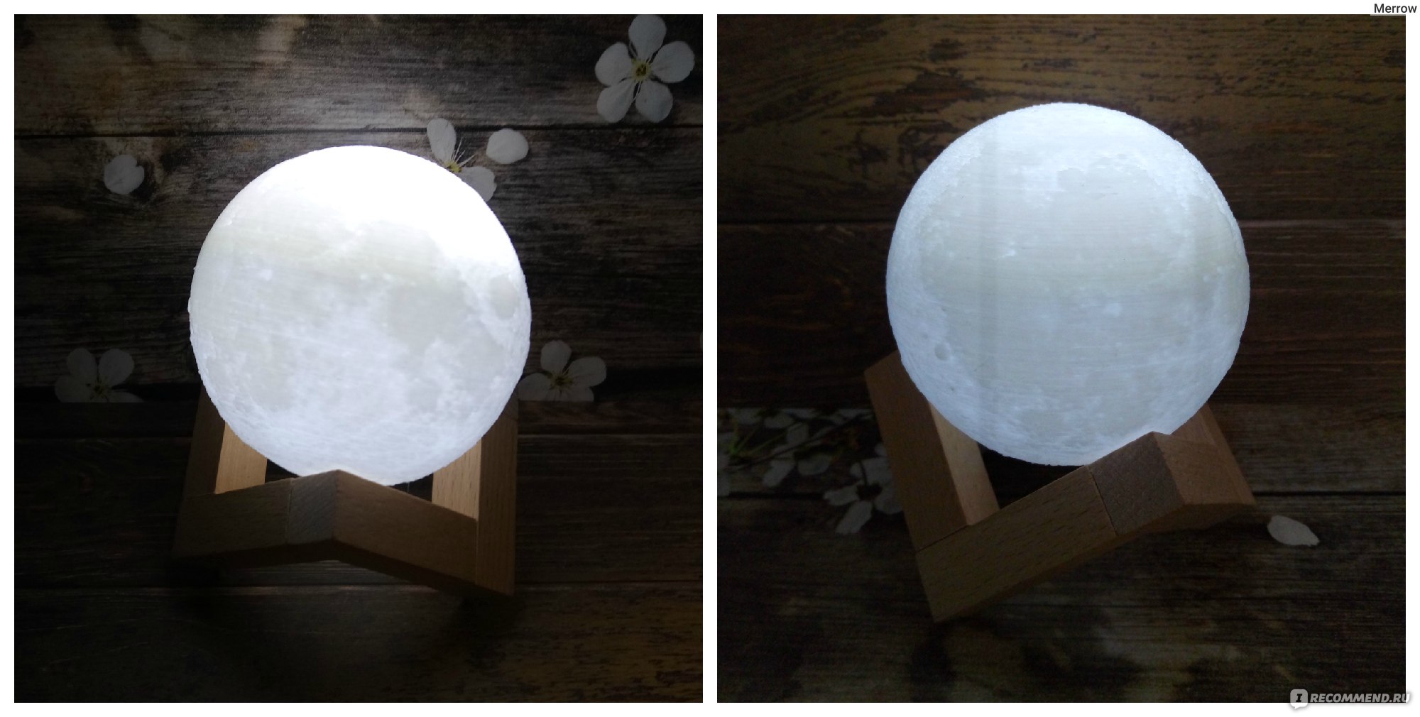 Светильник 3D Print Moon Lamp "Луна" фото