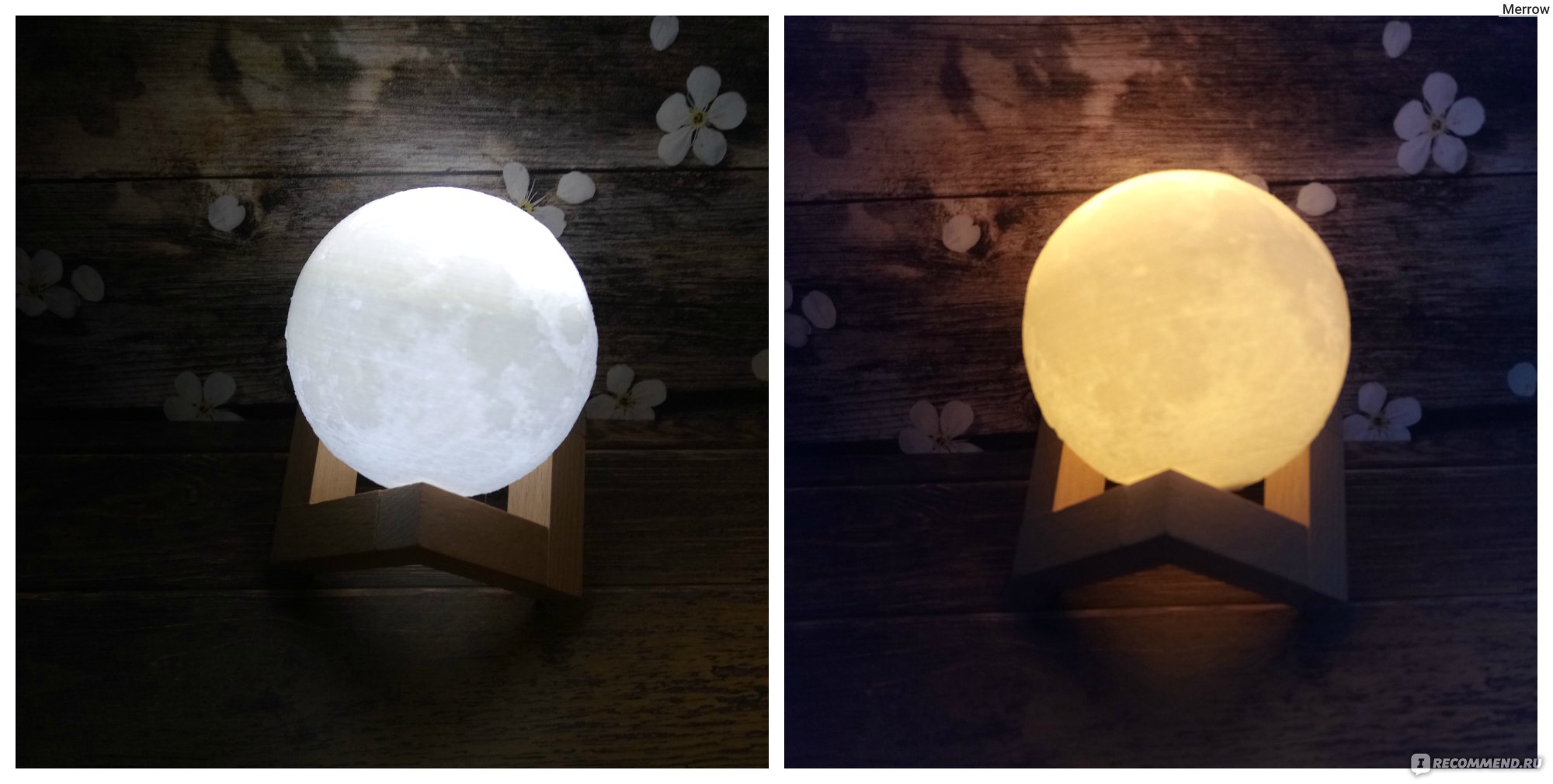 Светильник 3D Print Moon Lamp "Луна" фото