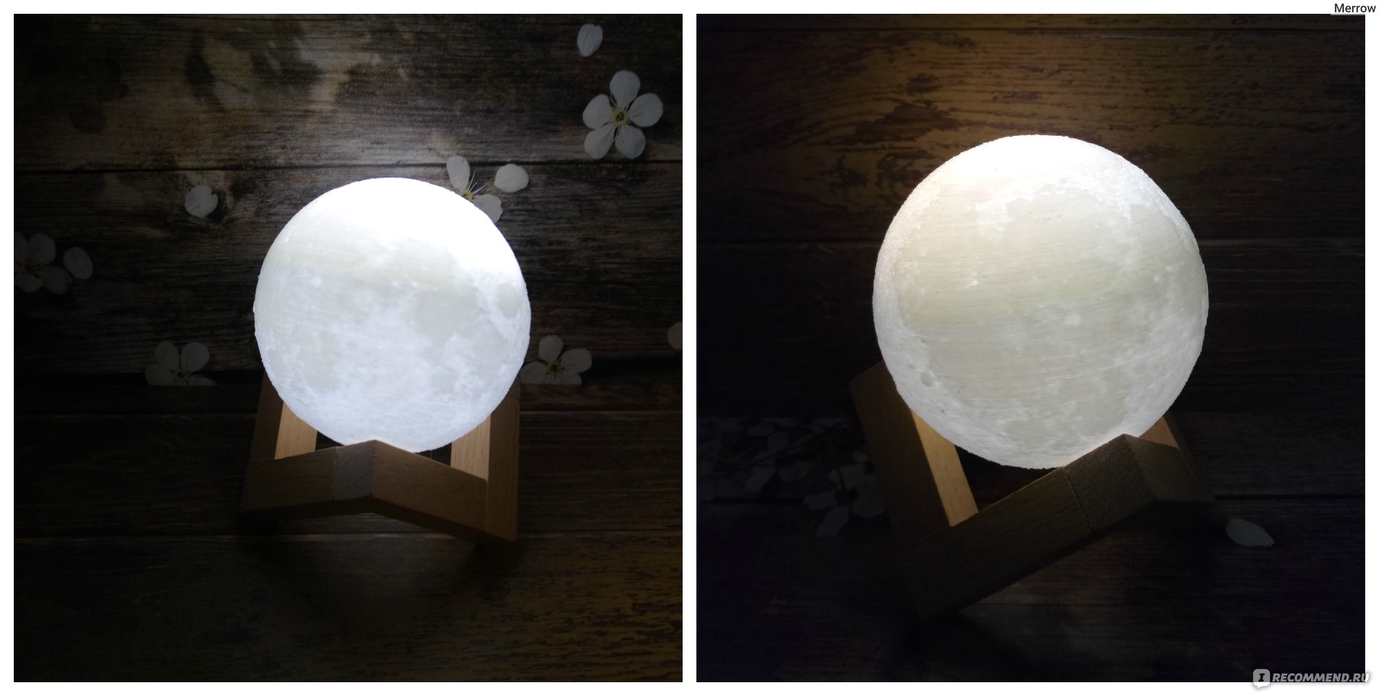 Светильник 3D Print Moon Lamp "Луна" фото