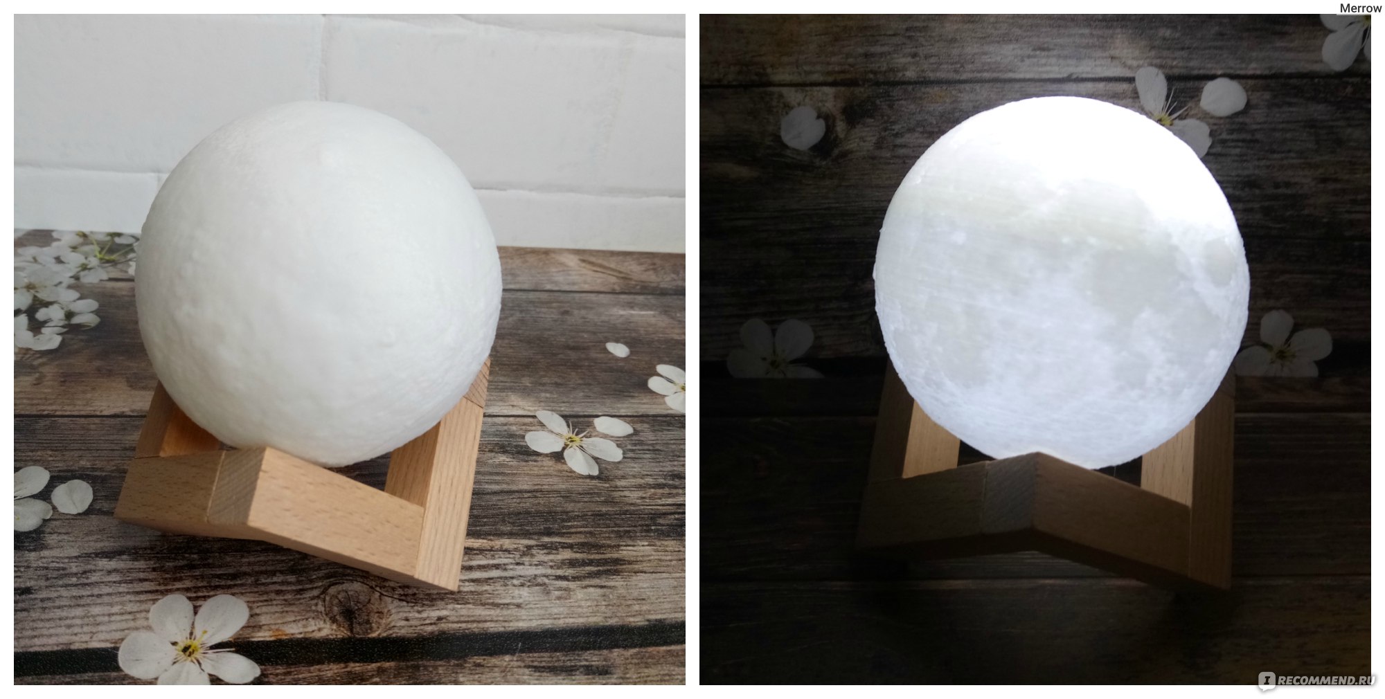 Светильник 3D Print Moon Lamp "Луна" фото