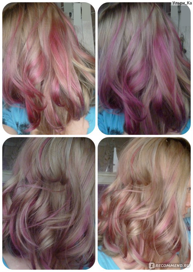 Тоника дымчато розовый на волосах фото на волосах