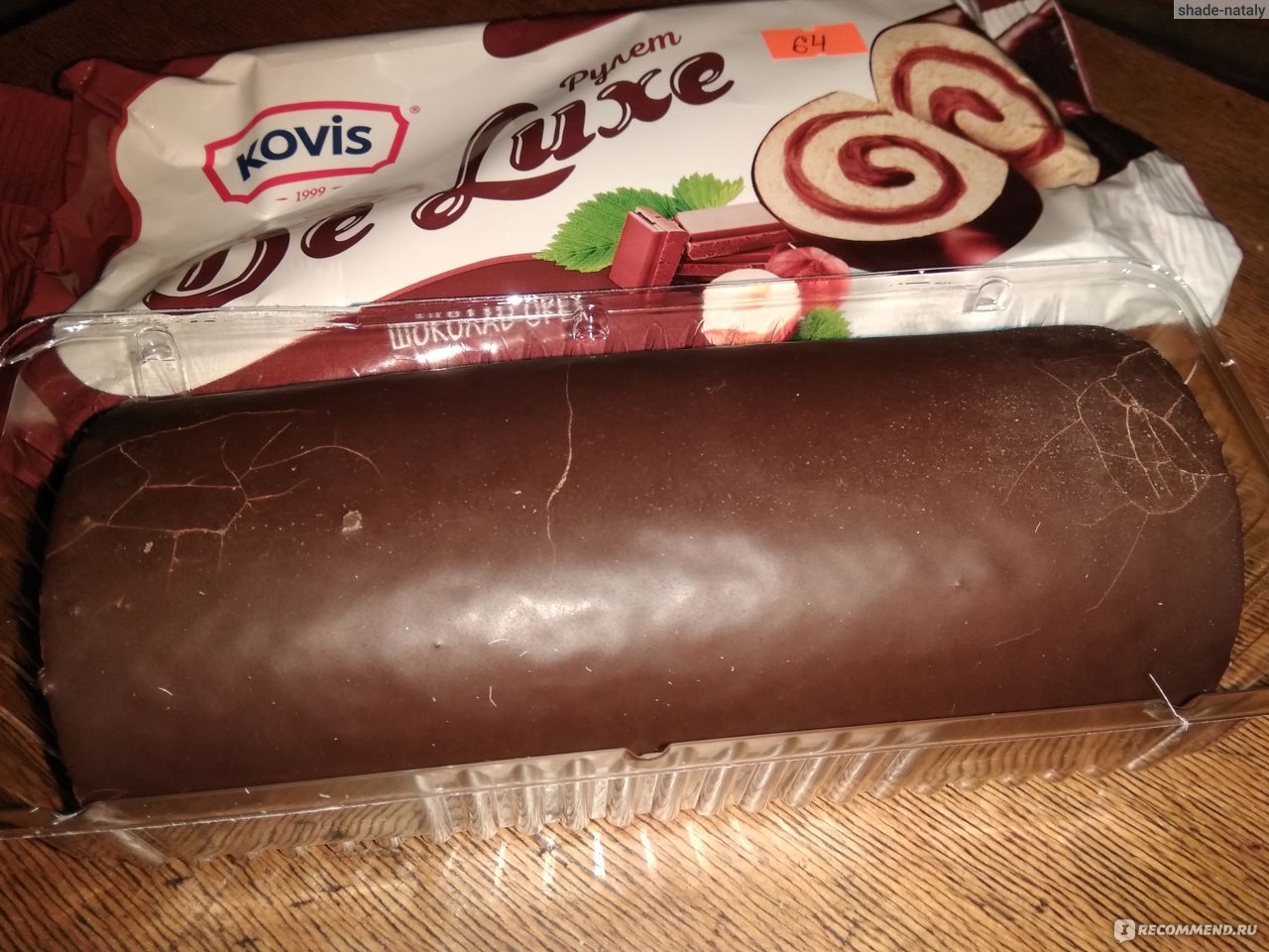 Бисквитный рулет Kovis de Luxe шоколад-орех