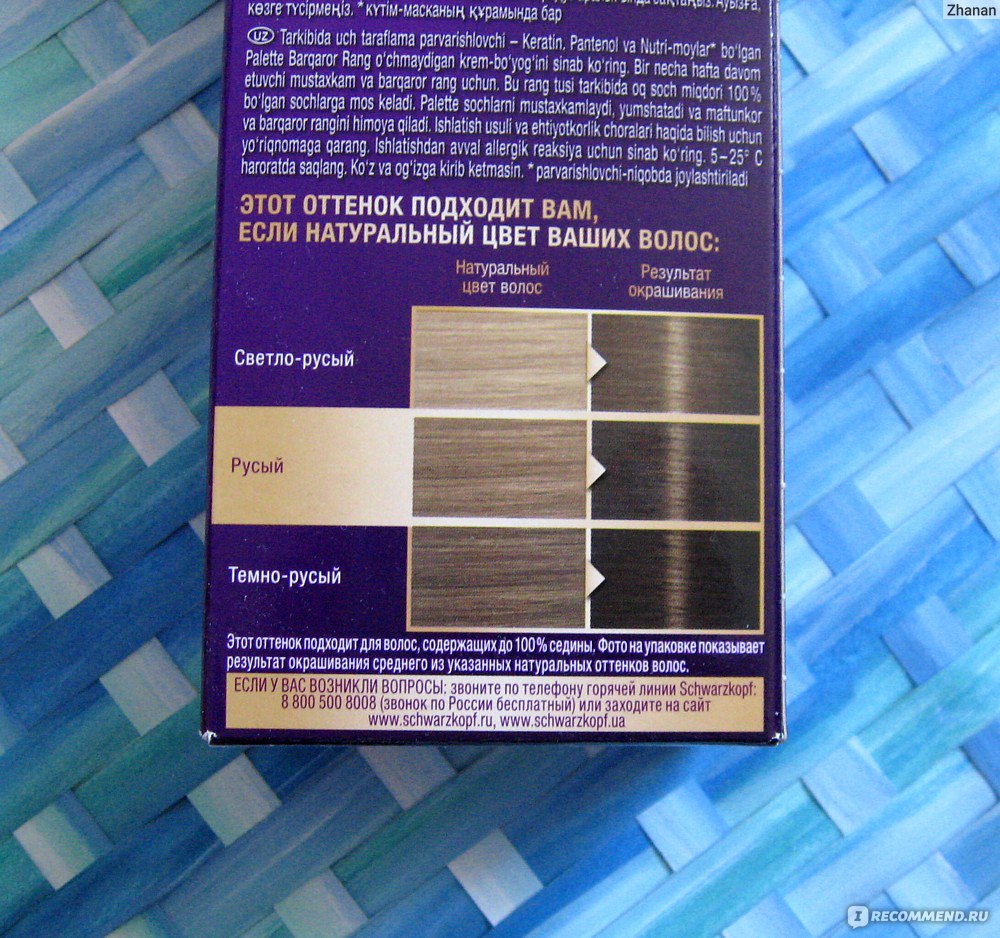 Крем-краска для волос schwarzkopf palette тон e20 осветляющий