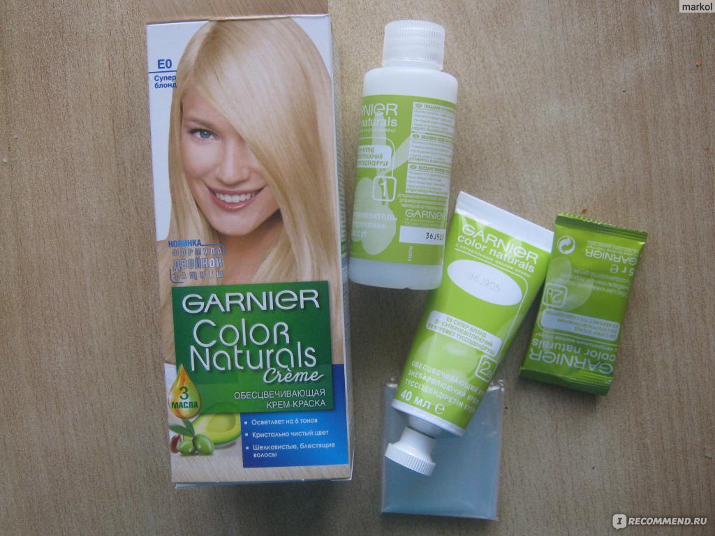 Как в домашних условиях осветлить волосы краской гарньер
