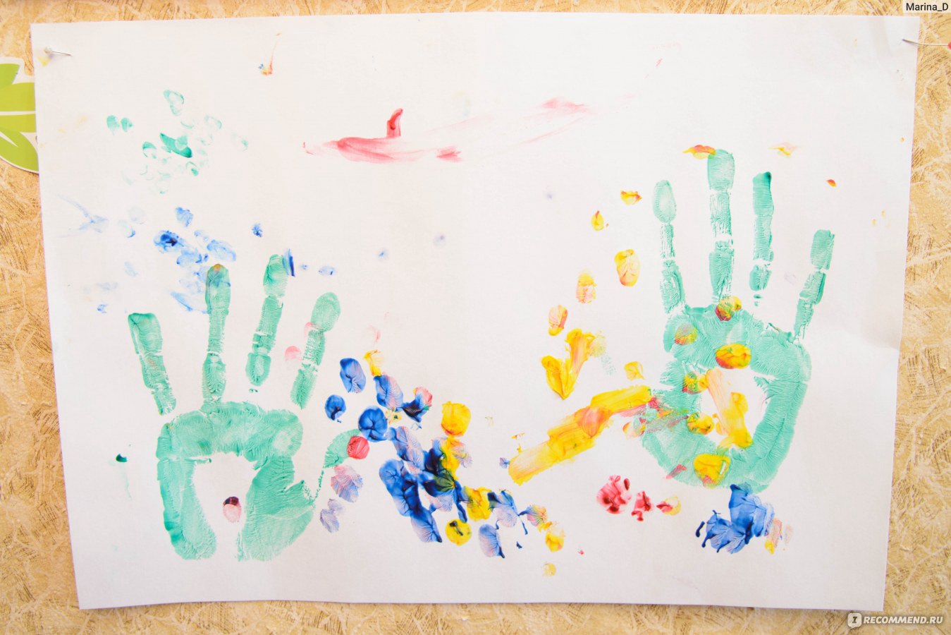 Рисование пальчиковыми красками в младшей группе