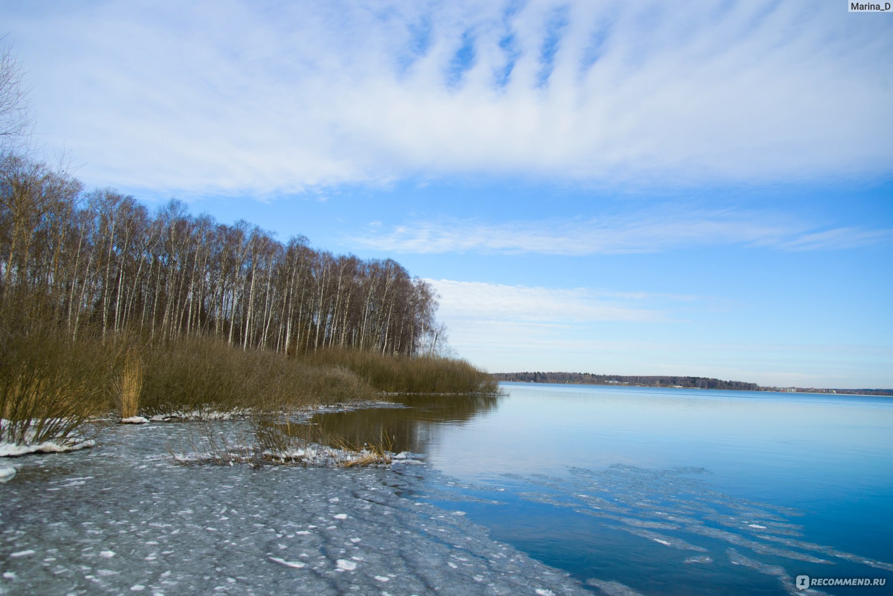 Озеро Сенеж Солнечногорск зимой