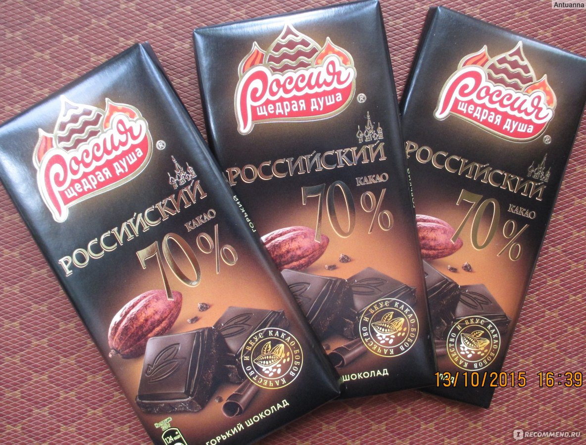 Бренды шоколада в России