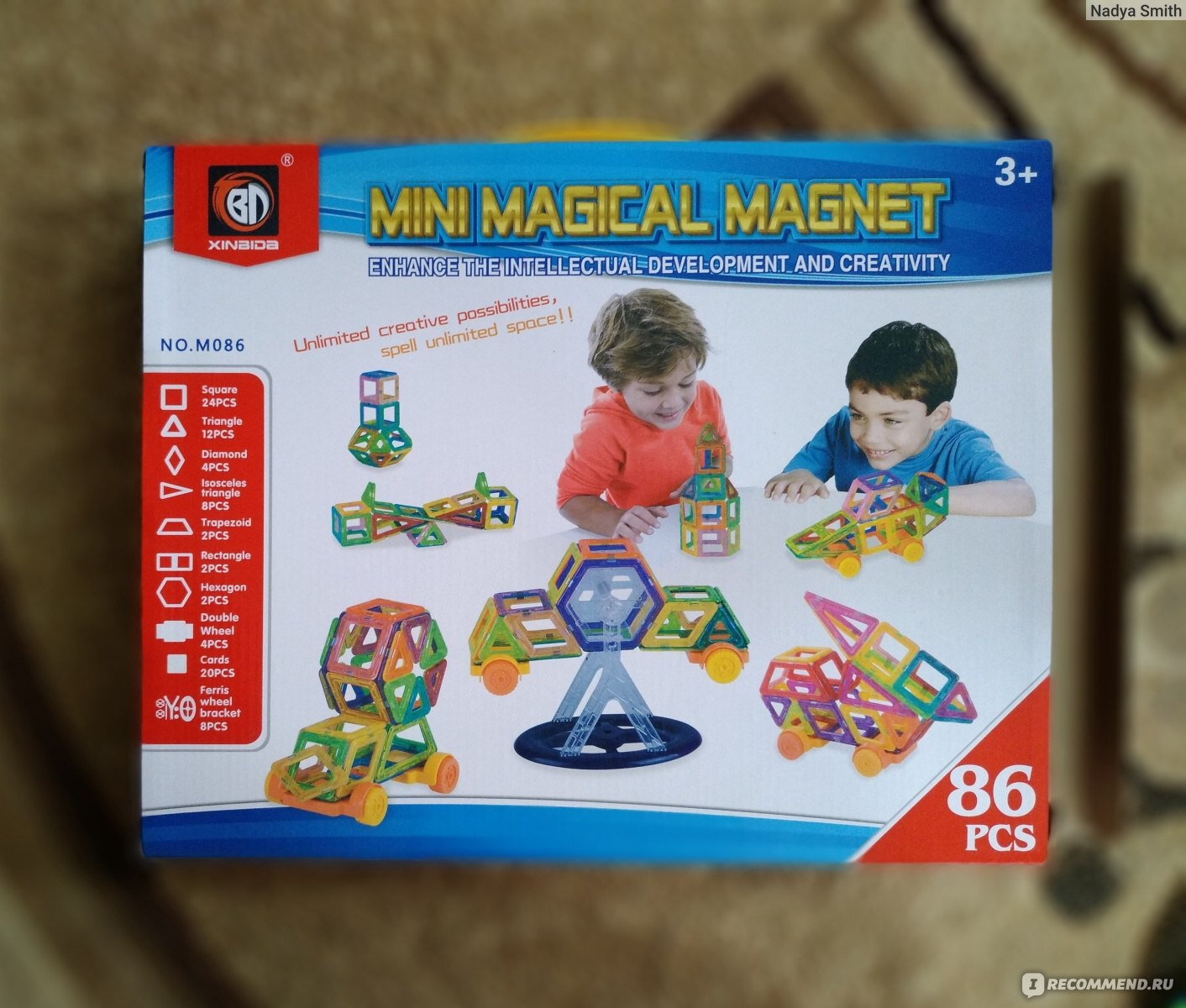 Магнитный конструктор Mini magical magnet - «Более доступный аналог  MAGFORMERS. Отличный качественный конструктор, который развивает мышление,  фантазию и определенно стоит своих денег. Понравится детям любых возрастов  - даже взрослые оценили. Наши ...
