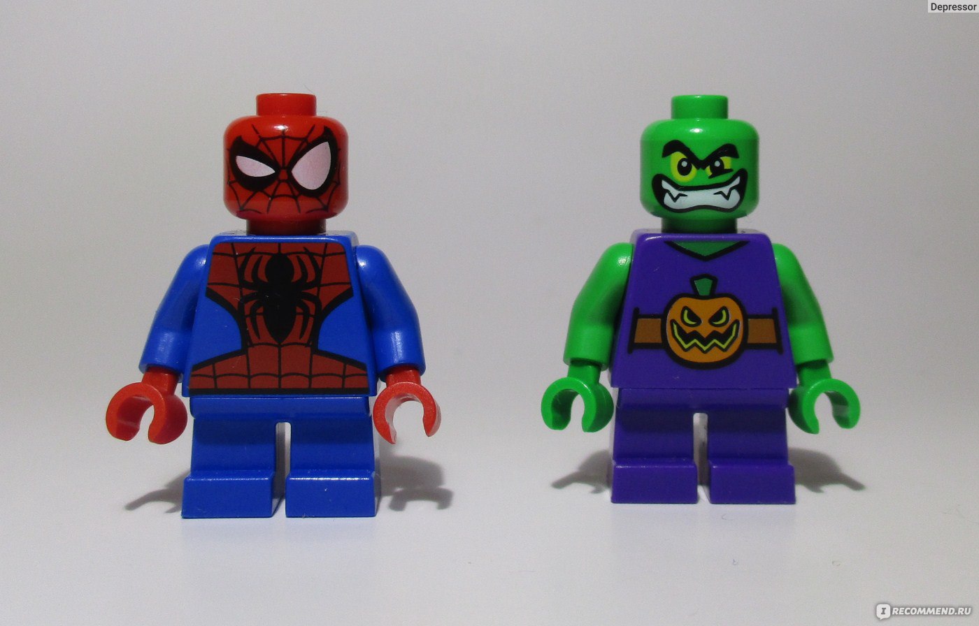 Lego Super Heroes 76064 - Mighty Micros: Spider-Man VS Green GoblinЧеловек-Паук  Против Зелёного Гоблина - «Известная пара из героя и злодея из вселенной  Марвел - Человек-Паук и Зелёный Гоблин в необычном Лего