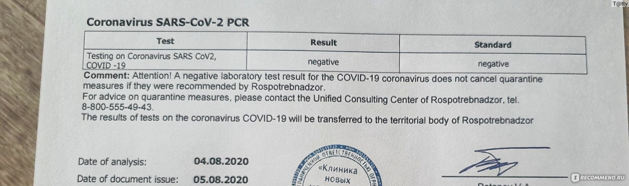 Признаки коронавируса полный список