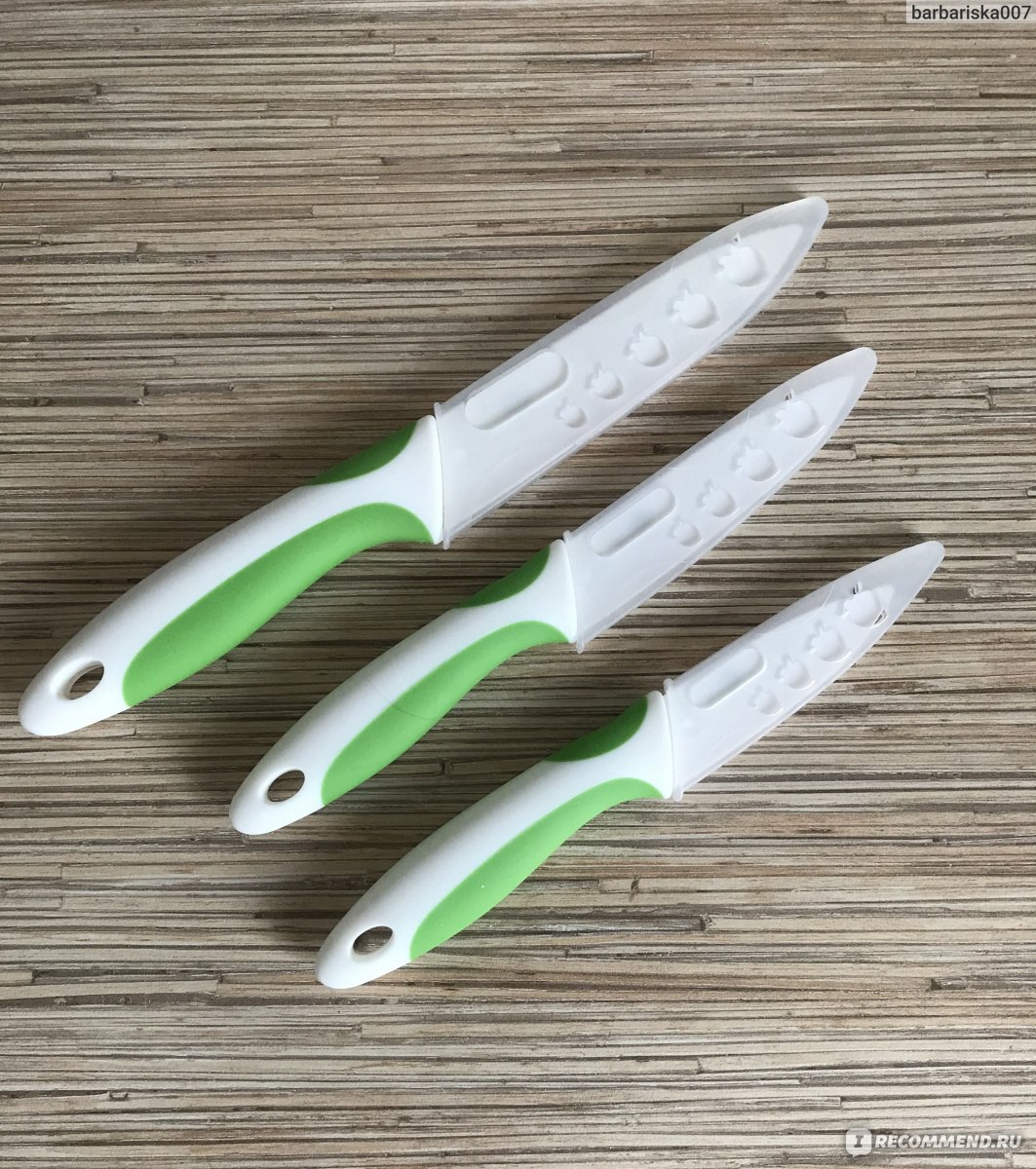 Набор керамических ножей AliExpress FINDKING Beauty Gifts Zirconia kitchen  green color knife set Ceramic Knife Set 3