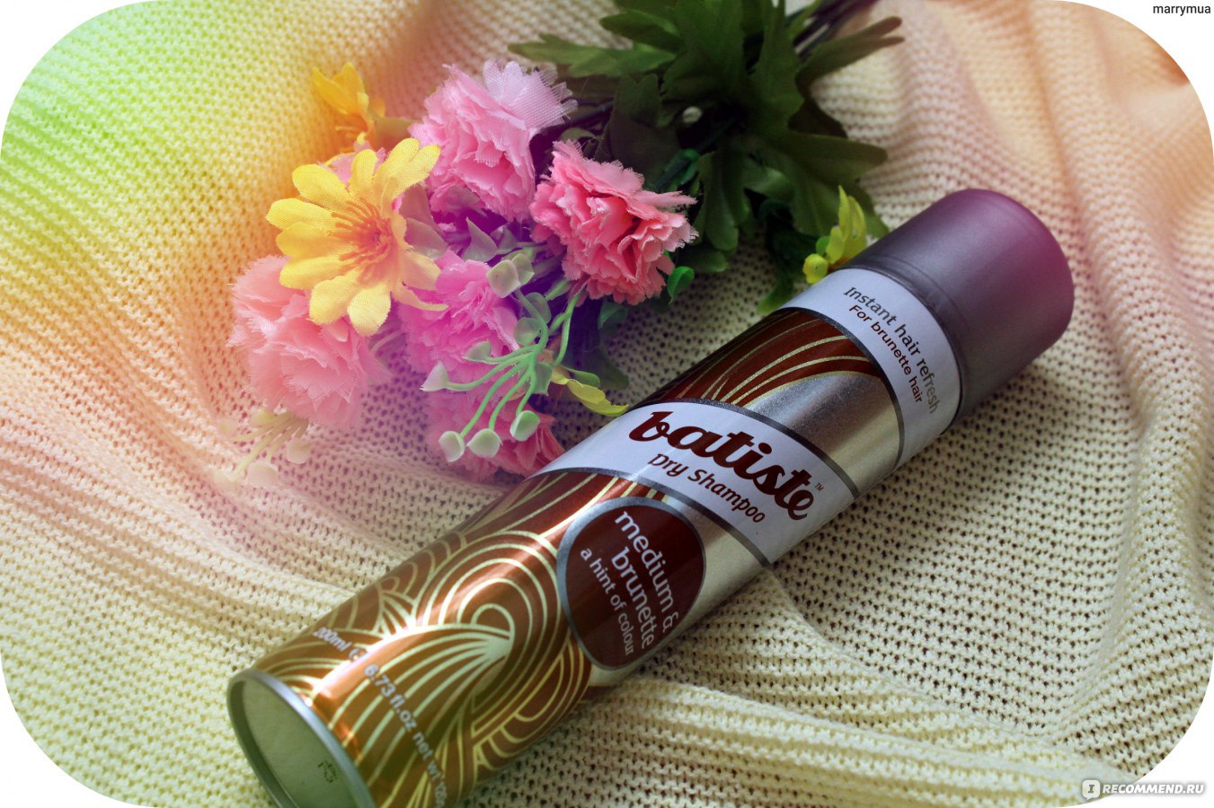 Сухой шампунь Batiste Medium & Brunette - «СУХОЙ ШАМПУНЬ для БРЮНЕТОК и  ШАТЕНОК. Чистые волосы за 5 минут» | отзывы