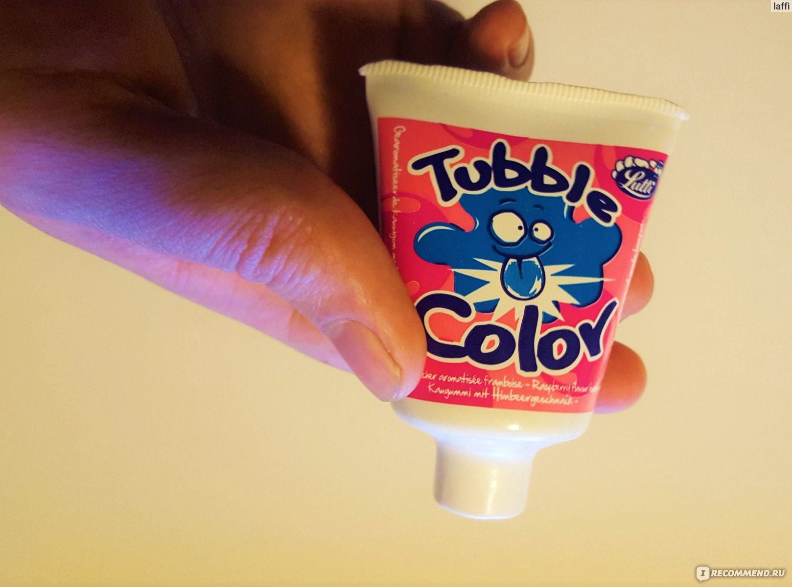 Жевательная резинка Lutti Tubble Gum Color Raspberry - «ЖИДКАЯ ЖВАЧКА В  ТЮБИКЕ! ☆ А Вы такое видели? Удивительная упаковка и сочный вкус малины! ☆  + фото и где купить» | отзывы