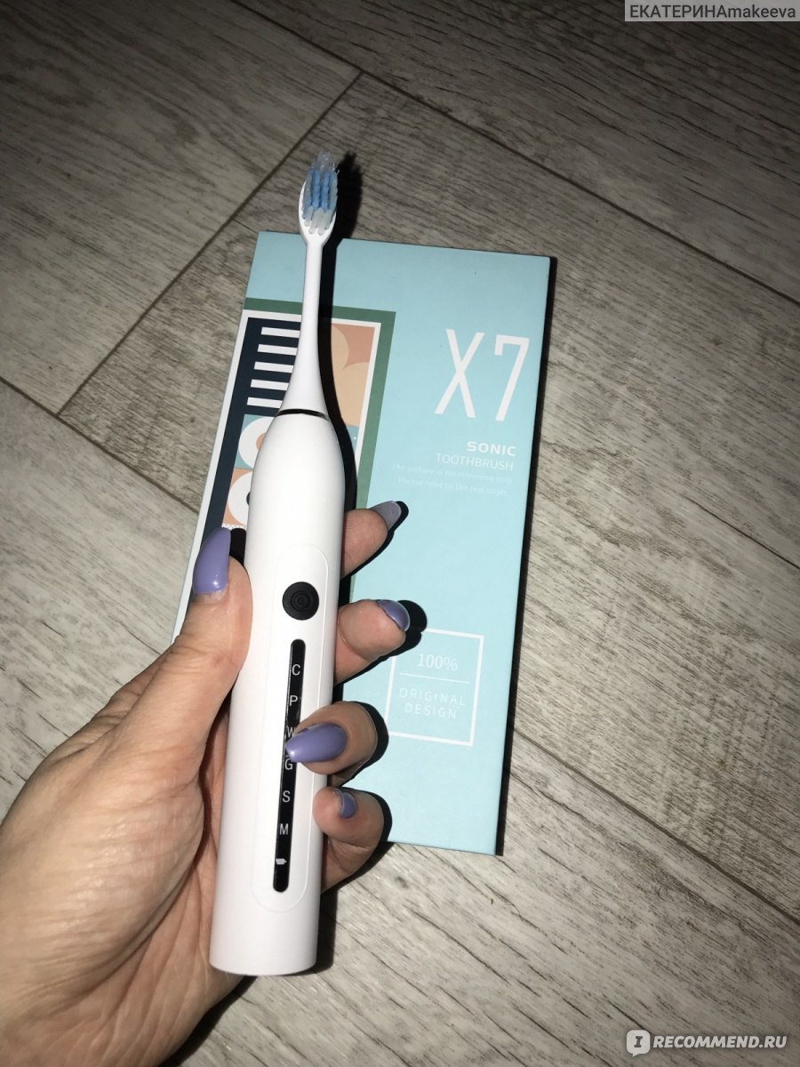 Зубная щетка Звуковая Sonic toothbrush x7 фото