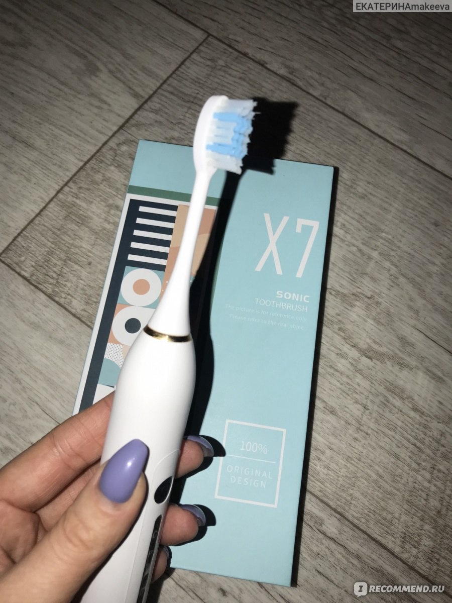 Зубная щетка Звуковая Sonic toothbrush x7 фото