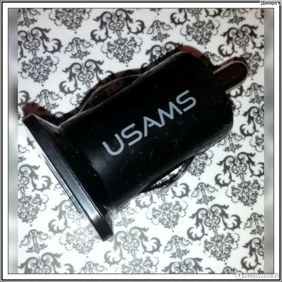 Автомобильное зарядное устройство для телефона USAMS Aliexpress Micro Auto  Universal Dual 2 Port USB Car Charger For iPhone iPad iPod 3.1A Mini Car - «Автомобильное  зарядное устройсво с Aliexpress - хорошее качество