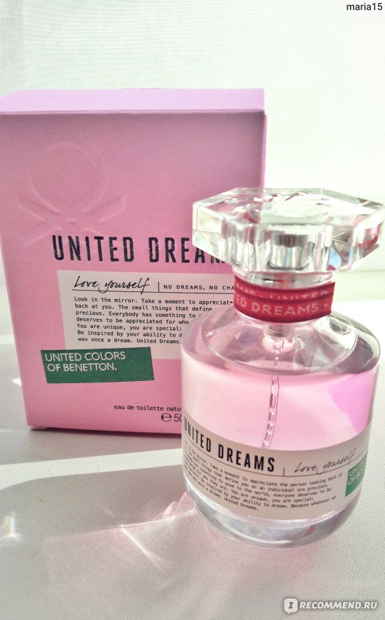 Dreaming отзывы. Benetton United Dreams Love yourself. United Dreams духи женские Love yourself. Юнайтед дримс туалетная вода женская розовая. Туалетная вода Benetton on-the-go United Dreams Love yourself, 30 мл.