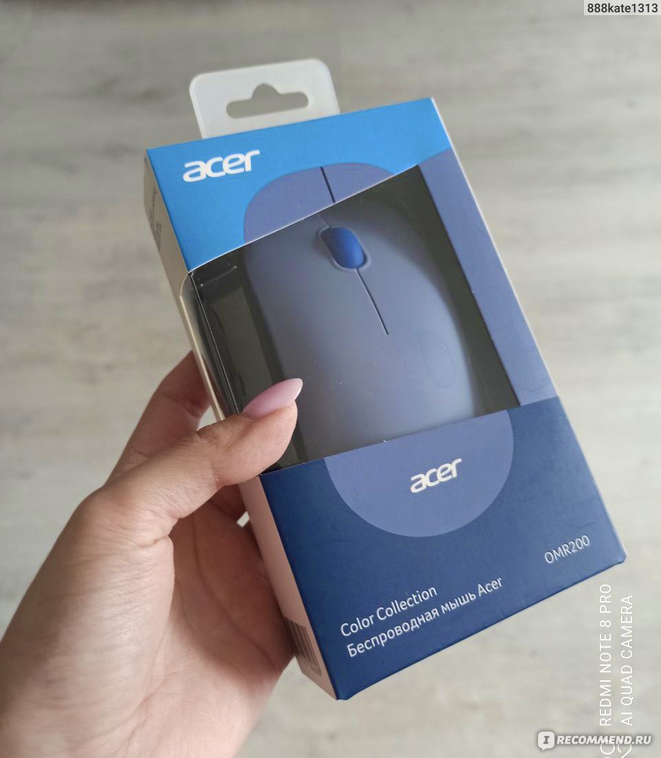 Мышь беспроводная Acer OMR200 ZL.MCEEE.01Z - «Красивая, приятная на ощупь  мышка с ОГРОМНЫМ минусом в эксплуатации 🐭» | отзывы