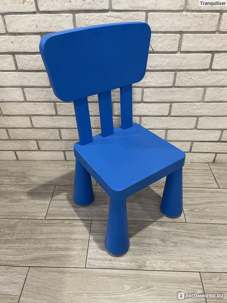детский стул икеа синий