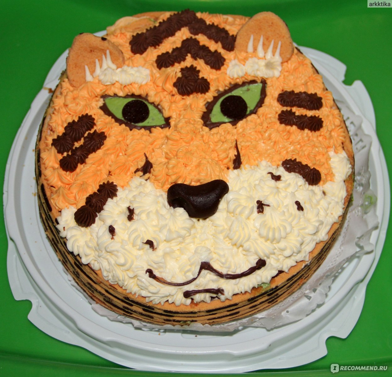Торт-красавец. Тигр из Веселого зоопарка «У Палыча»