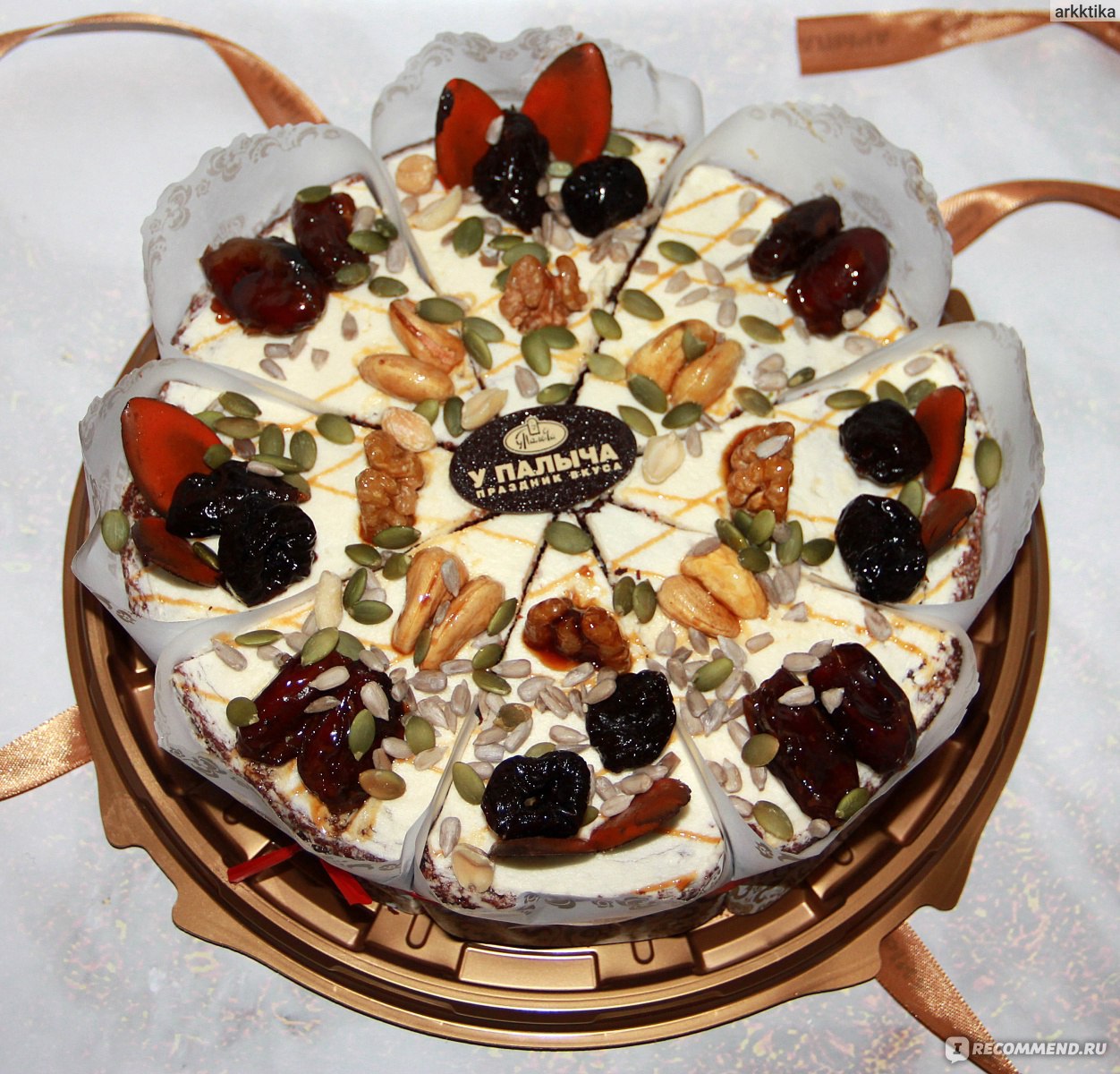 Чайный пирог с грецкими орехами и сухофруктами