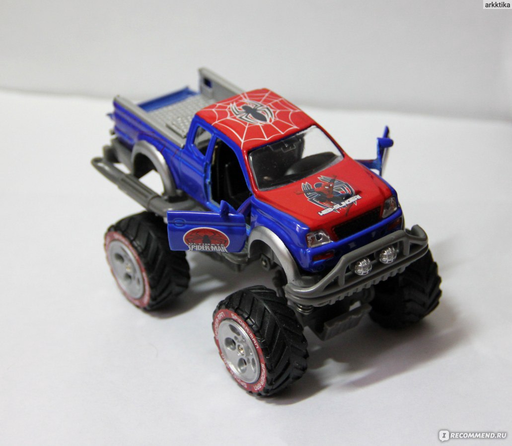 Технопарк Машина Marvel Человек Паук - «Крутой внедорожник Monster truck  для Человека-паука.» | отзывы