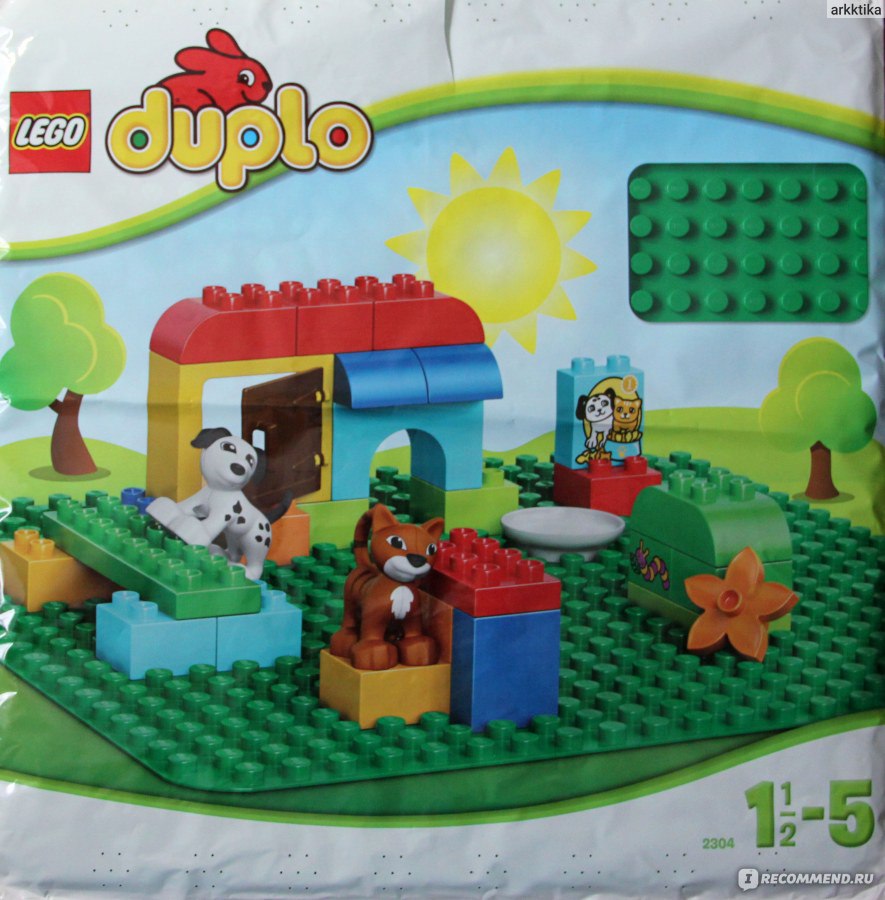 Lego Duplo Строительная пластина/платформа большая 2304 - «Полезная вещь  для большого Лего-строительства.» | отзывы