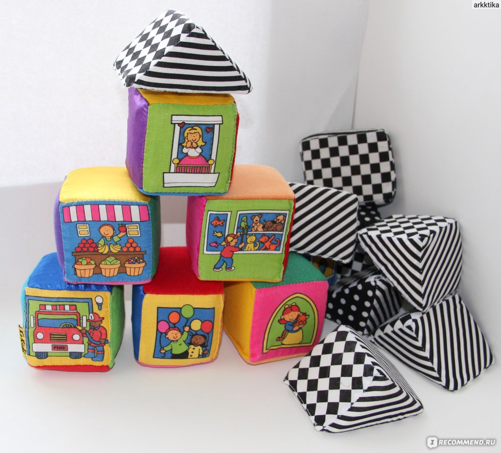 Продажа игрушек для детей - мягкие кубики