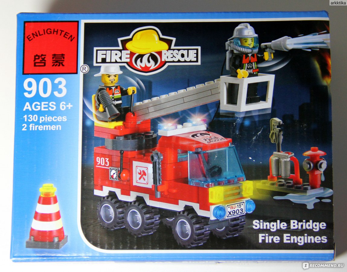 Enlighten Fire Rescue 903 Single Bridge Fire Engines/Пожарная машина с подъемником фото