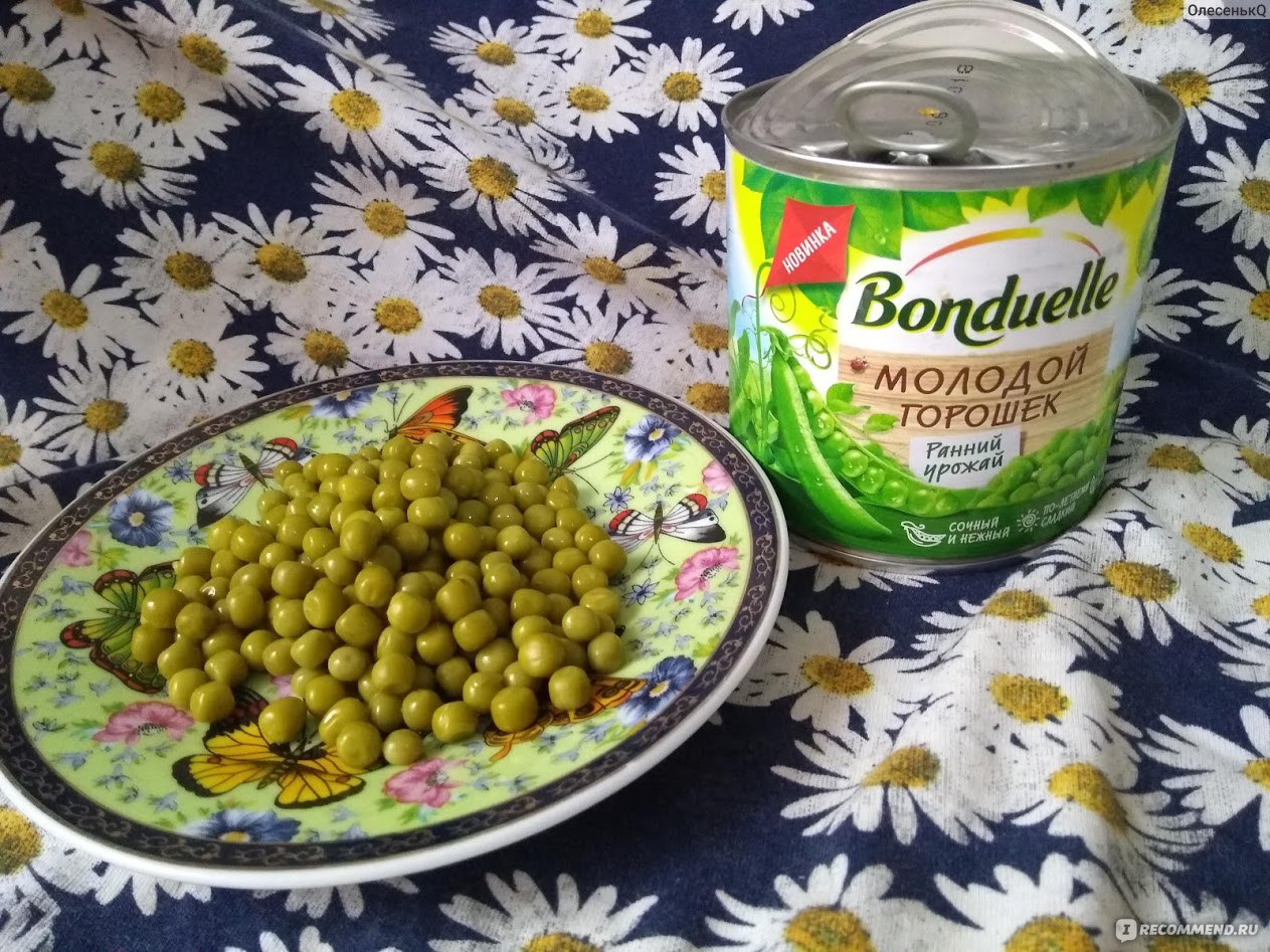 Горошек зеленый консервированный Bonduelle Молодой горошек, ранний урожай фото