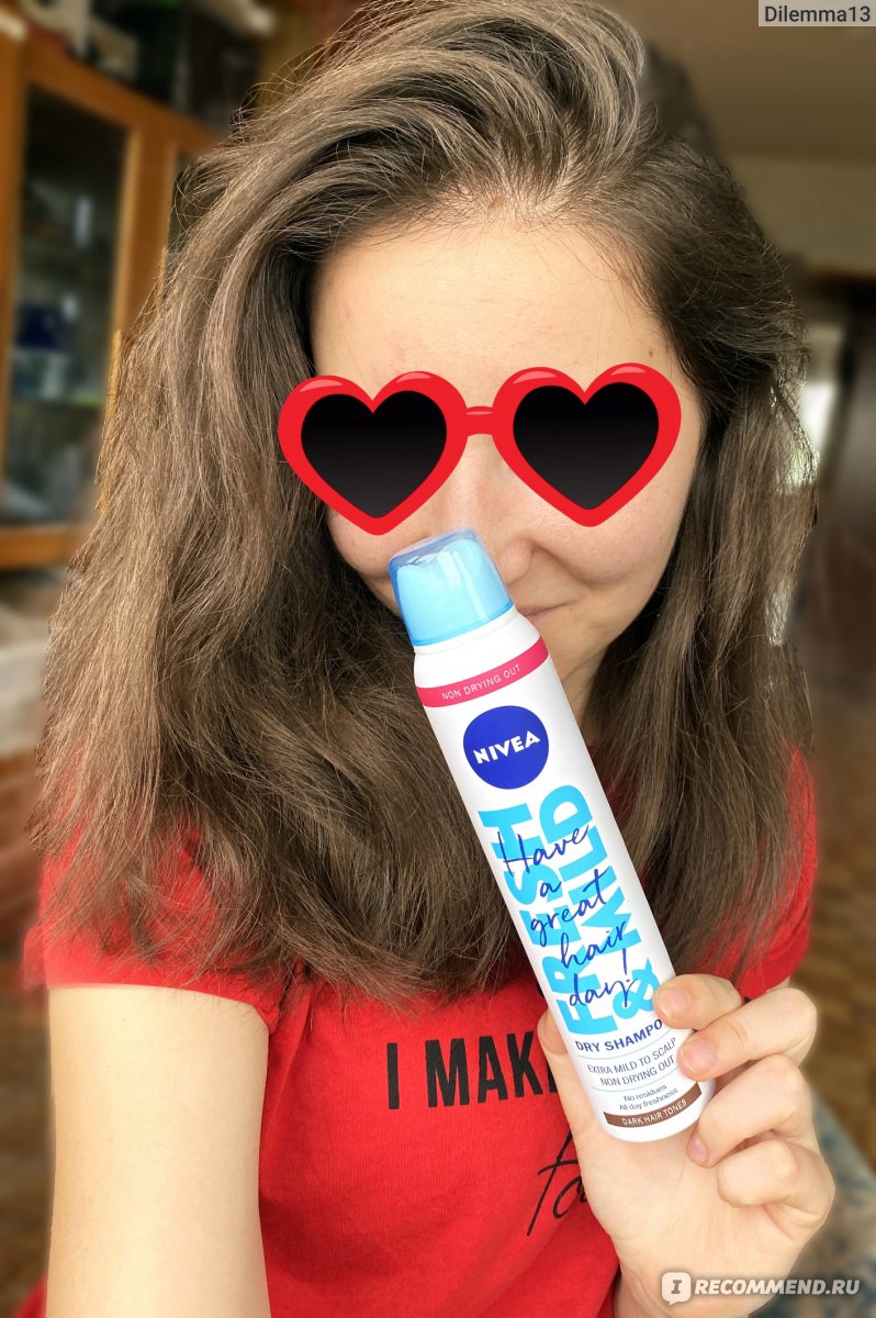 Сухой шампунь NIVEA для темных волос - «Сухой шампунь Nivea — просто ...
