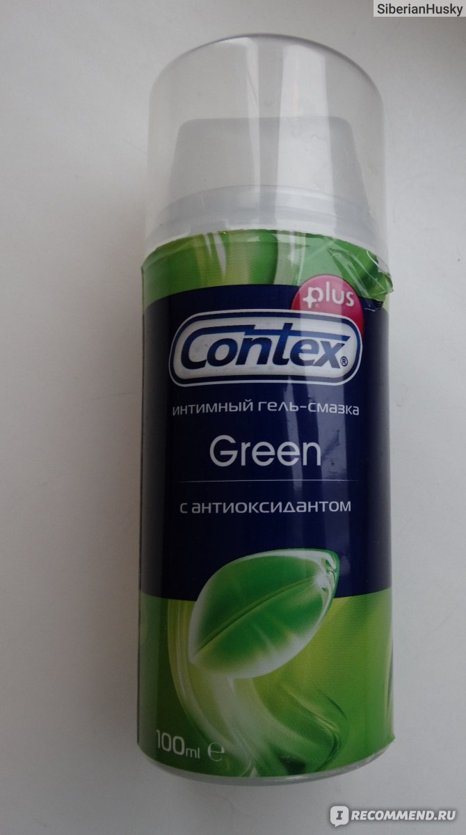 Гель-смазка Contex Green с антиоксидантом экстрактом зеленого чая 100мл №1