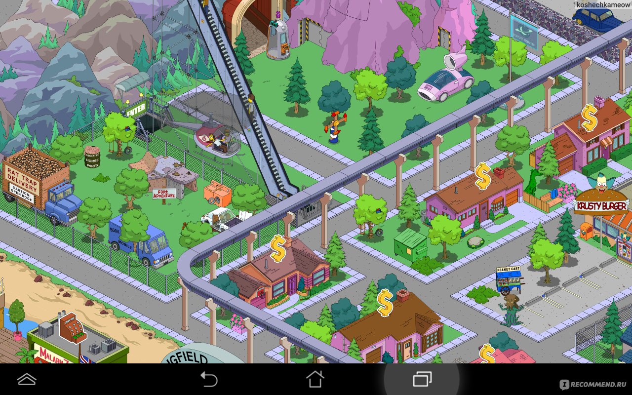 The Simpsons Tapped Out, Спрингфилд - «Переселяюсь в Спрингфилд)» | отзывы