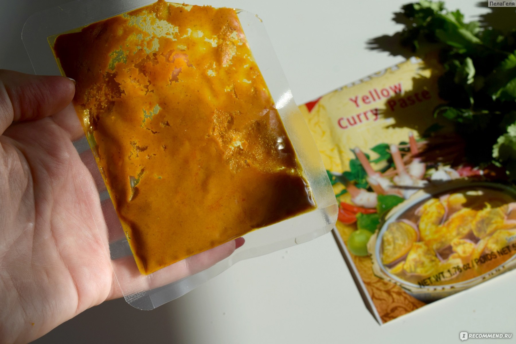 Приправа AROY - D Паста карри желтая - Yellow curry paste - «Из телевизора  на тарелку! Мой рецепт карри по - уральски. » | отзывы