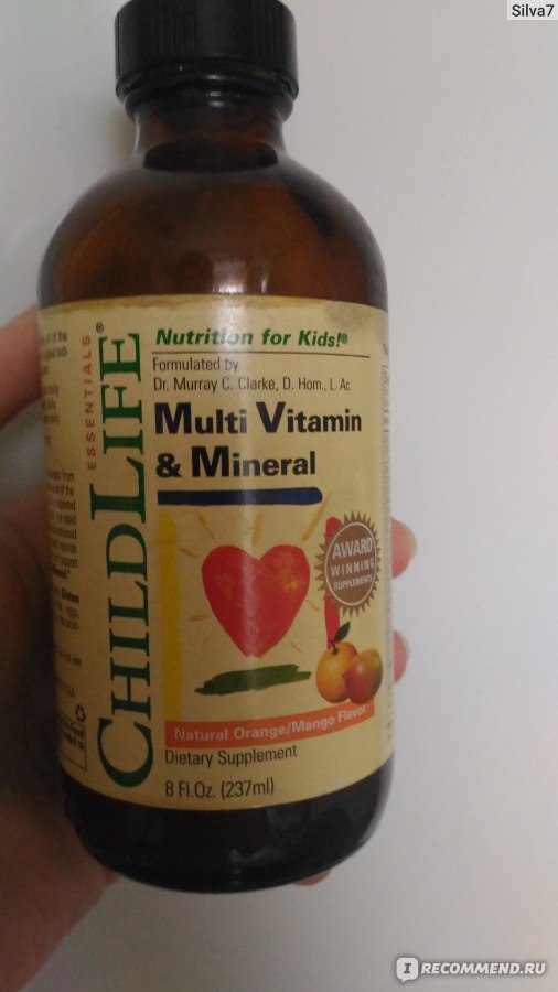 БАД ChildLife Multi Vitamin and Mineral для детей фото